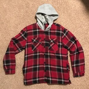 Flannel Men’s Jacket w/ Hood